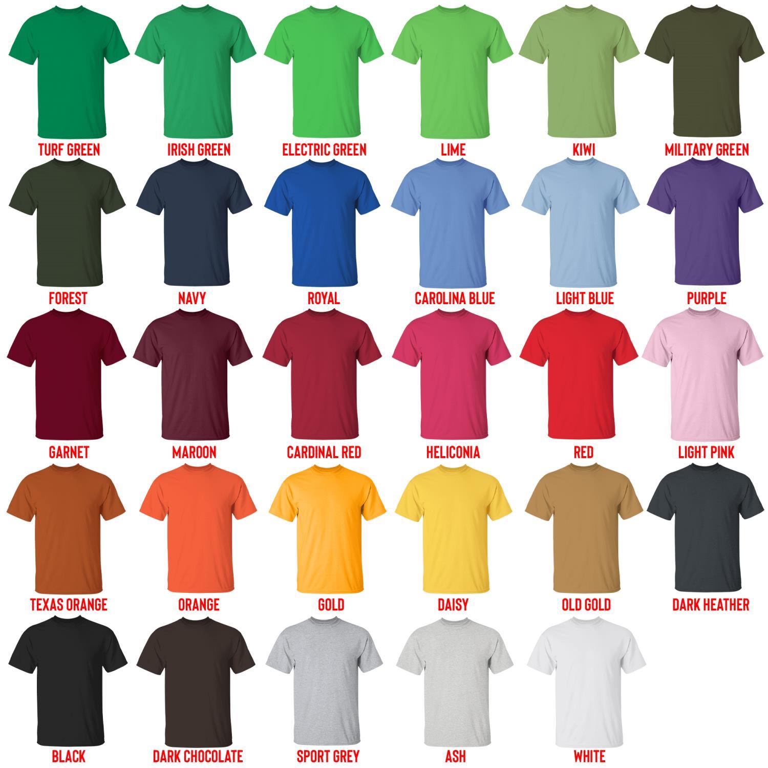 t shirt color chart - Stray Kids Gifts